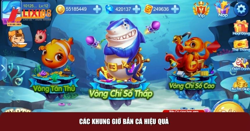 Khung Giờ Bắn Cá – Bí Quyết Chọn Thời Điểm Vàng Để Săn Thưởng 3 Yếu tố lựa chọn cá theo mỗi khung giờ